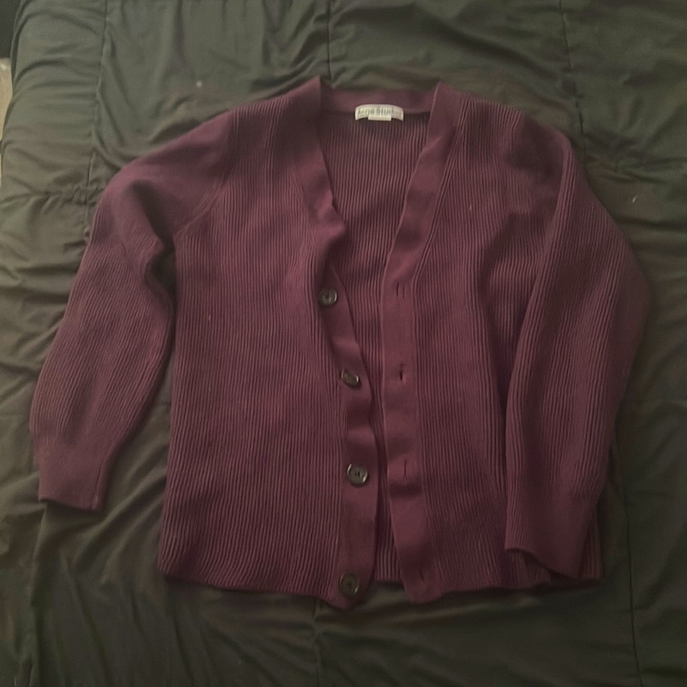 Acne Studios burgundy sweater